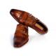 Paul Parkman PP2280 Brown Crocodile Embossed Calfskin Double Monkstrap Shoes