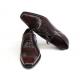 Paul Parkman 024 Burgundy / Brown Genuine Italian Calfskin Captoe Oxford Hand-Painted Shoes