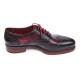 Paul Parkman 027 Navy & Red Genuine Triple Leather Sole Wingtip Brogues Shoes