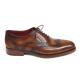 Paul Parkman 027 Tobacco Genuine Leather Wingtip Oxford Goodyear Welted Shoes