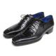 Paul Parkman 048 Black Genuine Crocodile & Calfskin Oxford Shoes