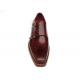 Paul Parkman 061 Burgundy Genuine Leather Double Monkstrap Shoes