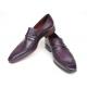 Paul Parkman 068 Purple Genuine Leather Loafer Shoes