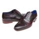 Paul Parkman 074 Black / Purple Genuine Leather Captoe Oxford Shoes