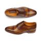 Paul Parkman 074 Brown Genuine Leather Captoe Oxford Shoes