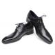 Paul Parkman 076 Black Genuine Leather Ghillie Lacing Shoes