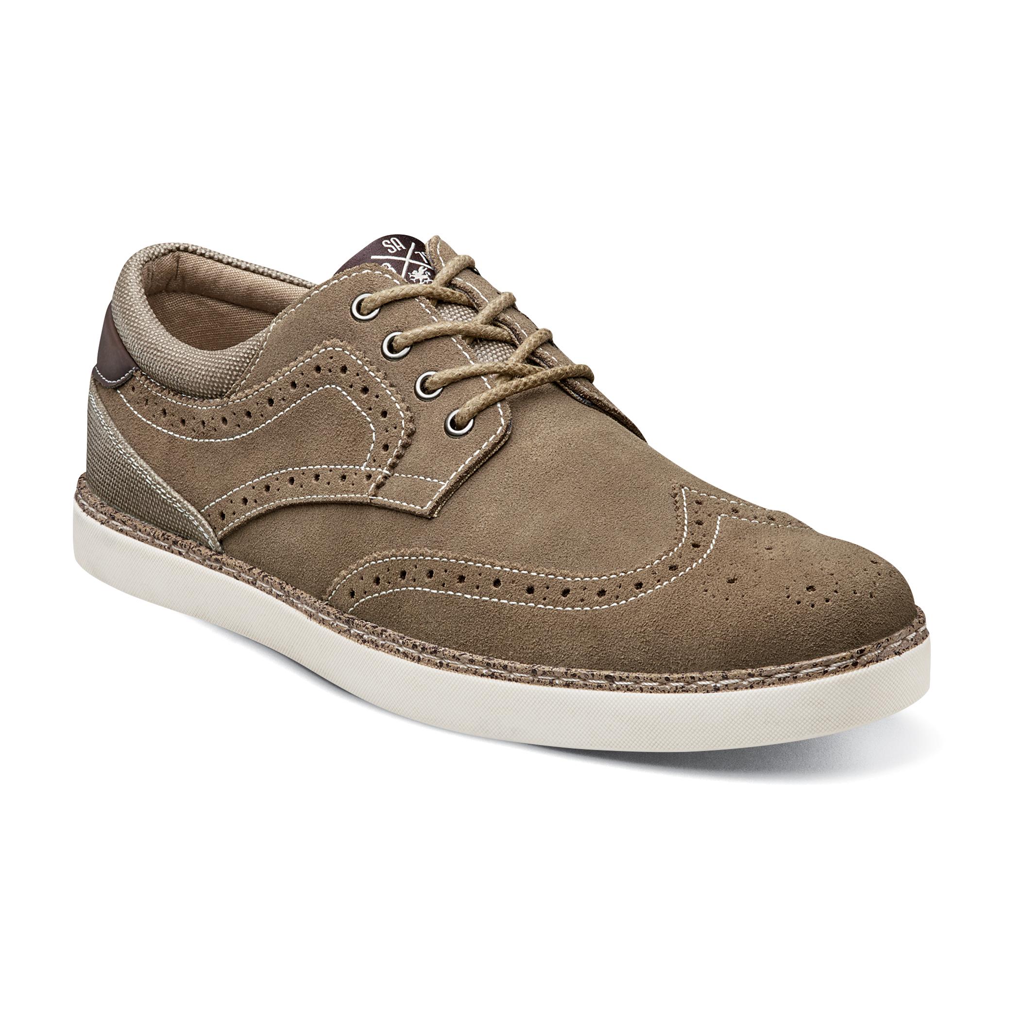 Stacy Adams Taz Stone Suede Wingtip Shoes 53416 - $74.90 :: Upscale ...