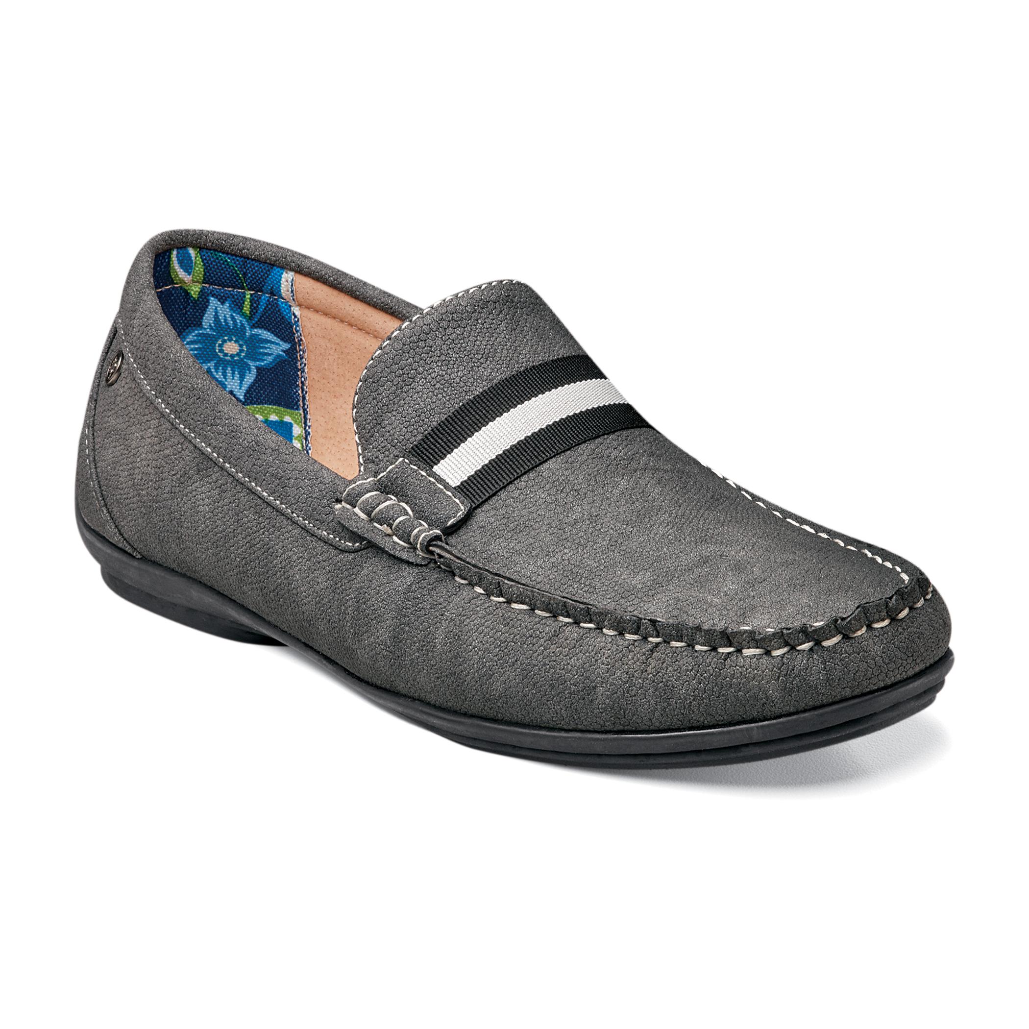 Stacy Adams Pepi Gray Suede Moc Toe Loafer Shoes 24942 - $59.90 ...