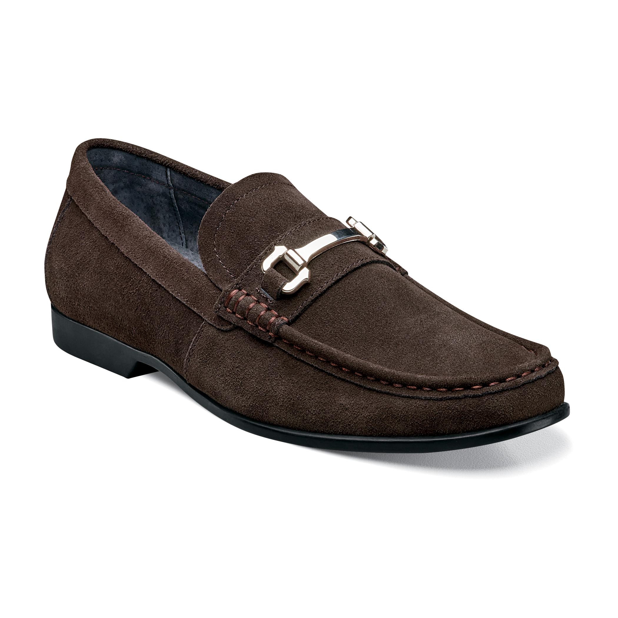 Stacy Adams Ellston Brown Suede Moc Toe Loafer Shoes 24951 - $84.90 ...