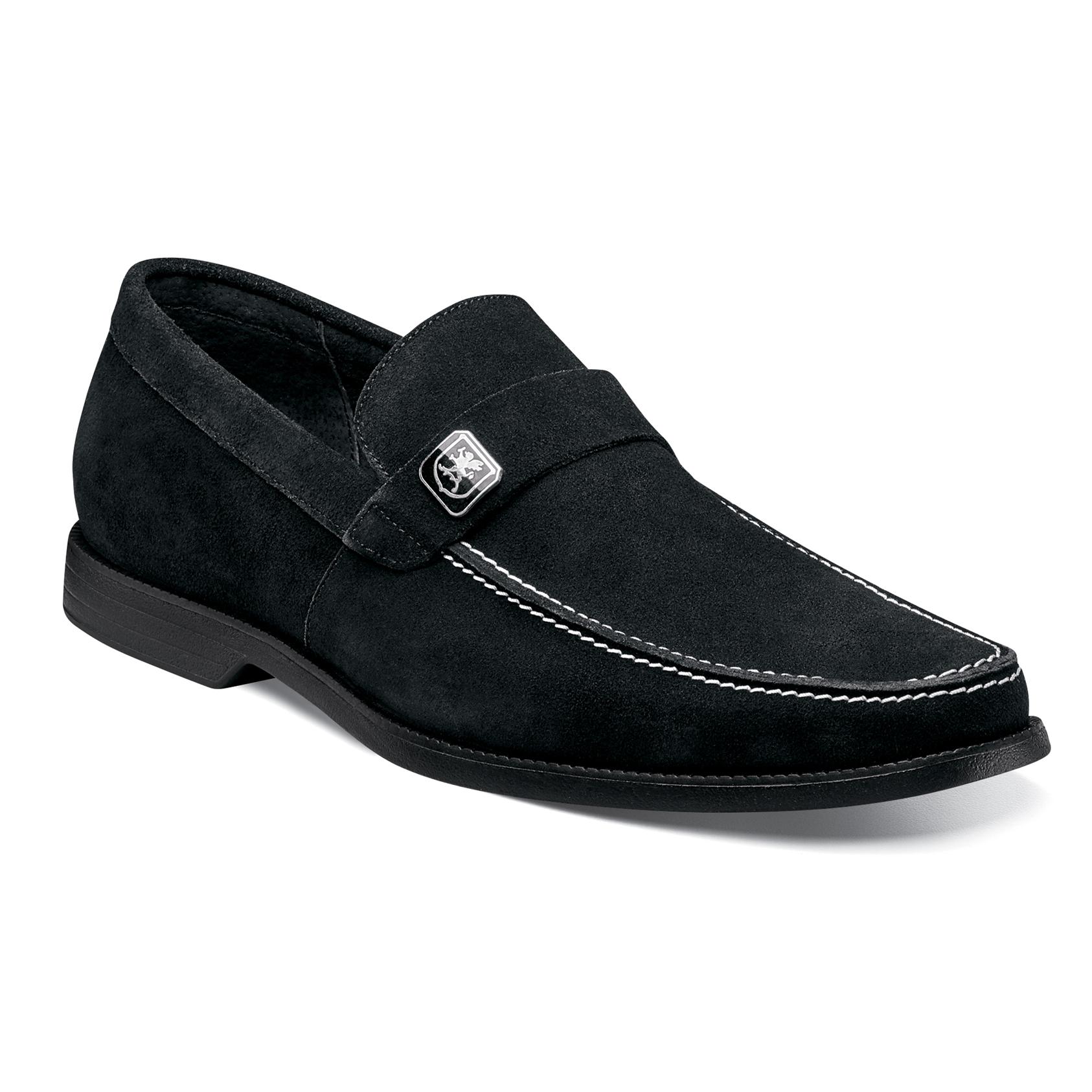 Stacy Adams Caspian Black Suede Moc Toe Loafer Shoes 24955 - $79.90 ...