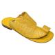 Mauri 1951 Yellow Genuine Ostrich Leg Sandals