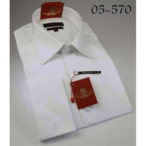 Axxess Classic White 100% Cotton Dress Shirt 05-570