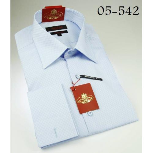 Axxess Sky Blue 100% Cotton Modern Fit Dress Shirt 05-542