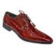 Mauri 53156 Burgundy Genuine All-Over Alligator Belly Skin Shoes