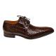 Mauri 53156 Sport Rust Genuine All-Over Alligator Belly Skin Shoes.