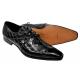 Mauri 53125 Black Genuine All-Over Alligator Belly Skin Shoes