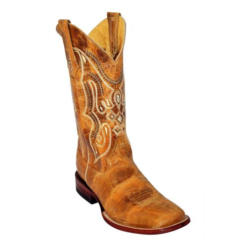 Ferrini 12193-15 Antique Saddle Cowhide Exotic Boots