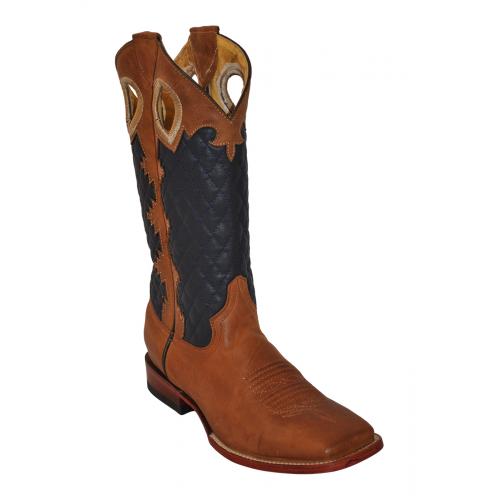 Ferrini 84593-16 Tan Rodeo Cowgirl  Genuine Leather S-toe 12" Boots