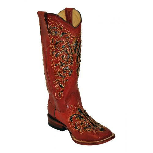 Ferrini Ladies 83493-22 Brown "Southern Belle" Leather Boots