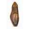 Jose Real "Florence" Chocolate Brown / Coffee Italian Wingtip Shoes With Contrast Perforation R2318