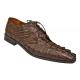 Upscale Menswear Custom Collection Black All Over Genuine Hornback Crocodile Shoes 1ZV080105 (H)