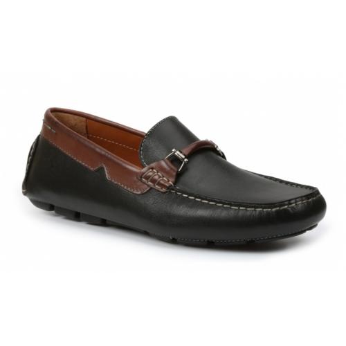 Giorgio Brutini Torre Black / Brown Genuine Leather Loafer Slip-on ...