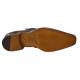 Mezlan "Gables" Brown Genuine All Over Crocodile Shoes With Monkstrap 13778-F.
