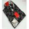 Axxess Charcoal Grey / Micro Polka Dot Handpick Stitching 100% Cotton Modern Fit Dress Shirt 10-10
