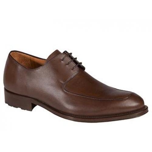 Mezlan "Tudela" Brown Genuine Textured Calfskin Oxford Shoes 6035