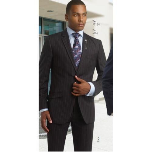 E. J. Samuel Black Business Suit M18003