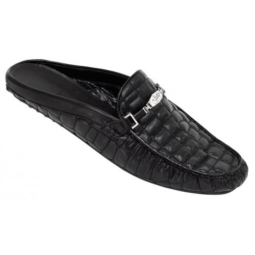 Mauri "3176" Black Genuine Nappa Padded Dress Casual Shoes
