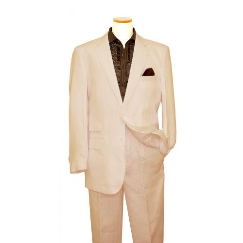 Bagazio Natural Tan 100% Premium Linen Suit BM1531