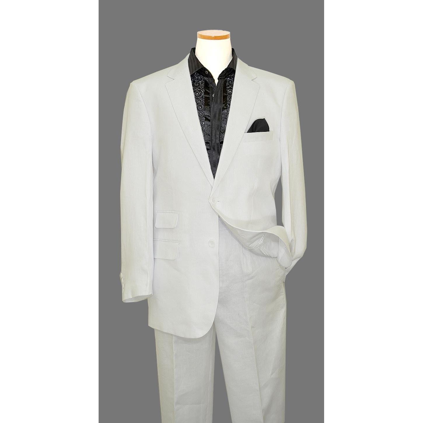 Bagazio White 100% Premium Linen Suit BM1531 - $99.90 :: Upscale ...