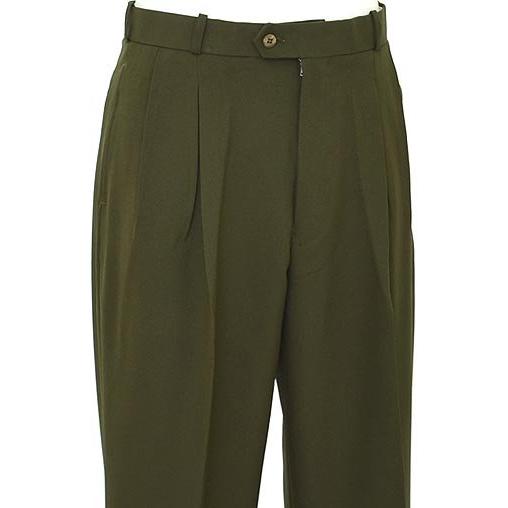 Pronti Olive Green Wide Leg Slacks P6097 - $49.90 :: Upscale Menswear ...