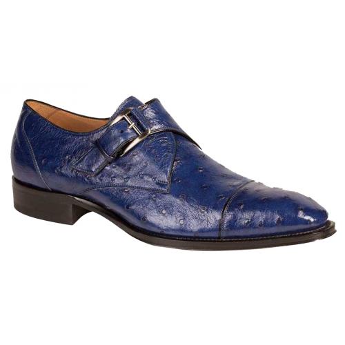 Mezlan "Cohen" Jean All Over Genuine Ostrich With Monk Strap 4222