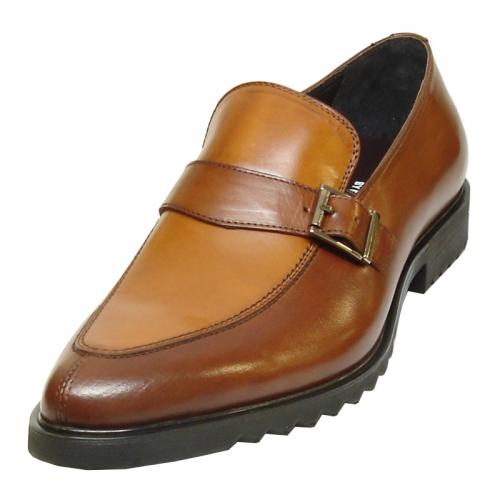 Fiesso Brown Genuine Leather With Monk Strap FI3247
