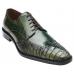 Belvedere "Urbano" Emerald Safari Genuine Alligator / Italian Calf Shoes 3B0.