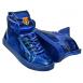 Encore By Fiesso Royal Blue / Multi Color Paisley PU Leather / Gold Studded High Top Sneakers FI2274