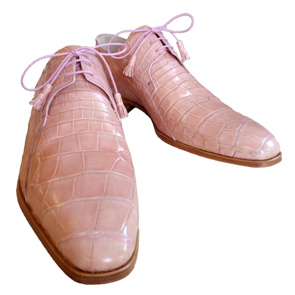 Fennix Italy 3228 Pink All-Over Genuine Alligator Shoes. - $ ::  Upscale Menswear 