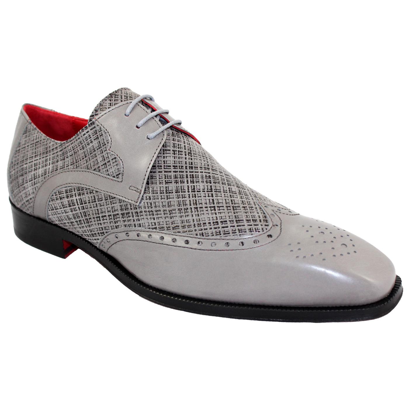 Emilio Franco 187 Grey Genuine Calf / Suede Leather Print Shoes. - $299 ...