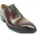 Carrucci Cognac Burnished Calfskin Leather Oxford Shoes KS503-36A