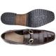 Belvedere "Plato" Chocolate Genuine Alligator / Italian Calf Loafer Shoes With Horsebit 1022.