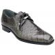 Belvedere "Lago" Grey All-Over Genuine Alligator Shoes 14010.