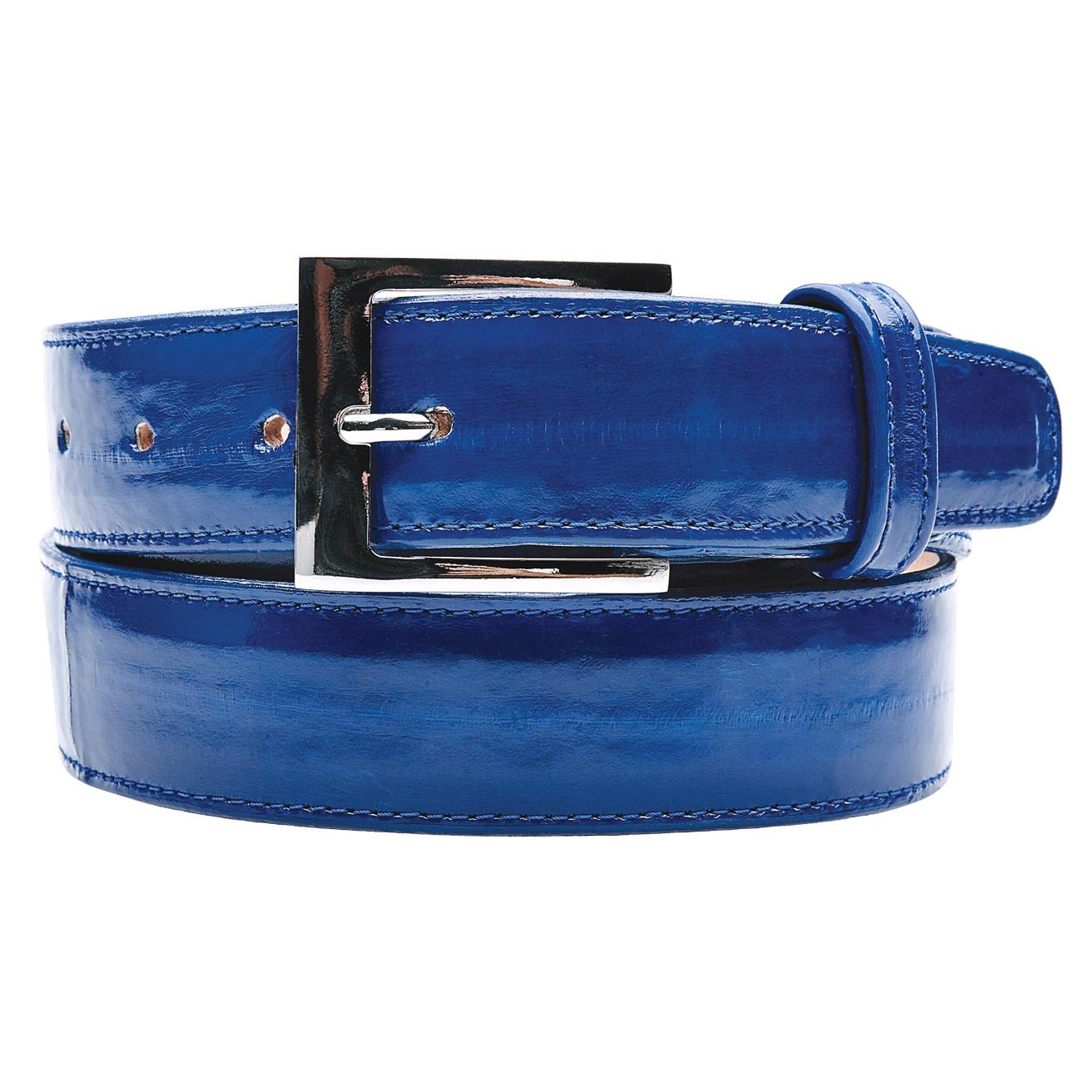 Belvedere 2002 Antique Royal Blue All-Over Genuine Eel Belt. - $179.90 ...