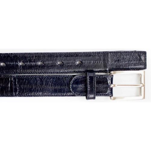 Belvedere 2002 Navy All-Over Genuine Eel Belt.