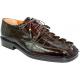 Romano "Lucas" Brown Genuine Crocodile Tail/Eel  Shoes
