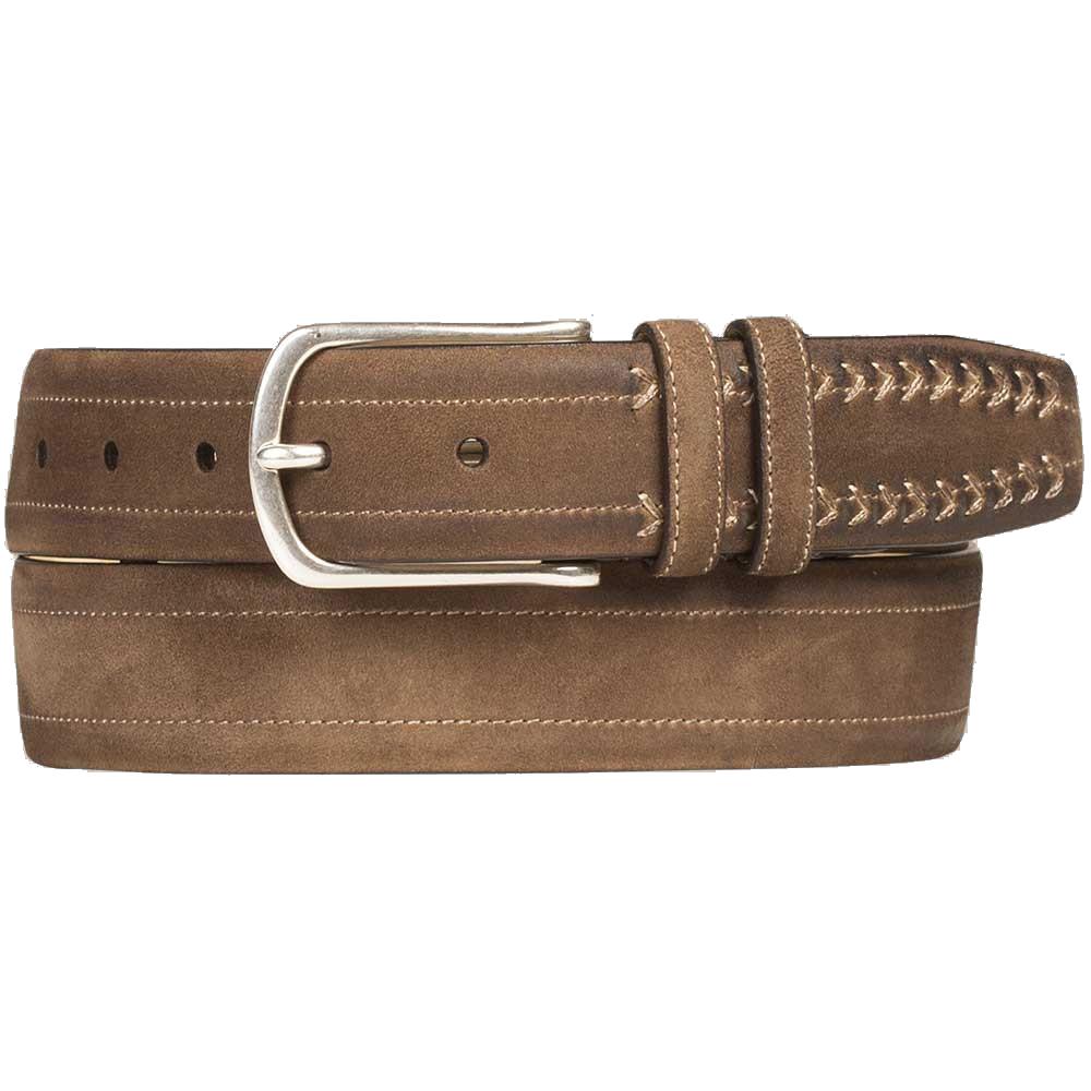 Mezlan 10628 Khaki Genuine Vintage Suede Belt. - $109.90 :: Upscale ...