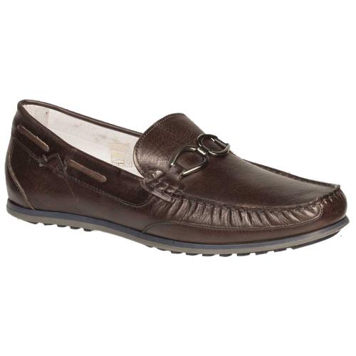 Bacco Bucci "Condotti" Black Genuine Calfskin Moccasin Loafer Shoes 2784-44.