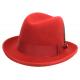 Bruno Capelo Red Australian Wool Godfather Dress Hat GF-105