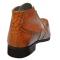 Duca Di Matiste 1102 Cognac / Camel Genuine Italian Calfskin Wingtip Leather Ankle Boots